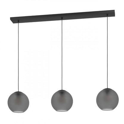ARANGONA COLG Acero Negro L1255 H1500 E27 3X40W IP20
