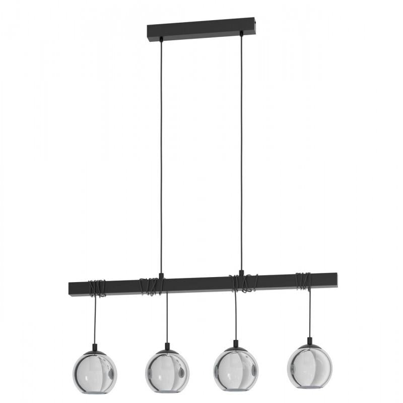 ARGALLO COLG ACERO NEGRO L1000 H1500 E27 4X40W IP20