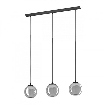 ARISCANI LAMP COLG ACERO NEGRO L765 H1100 LC E27 3X40W IP20