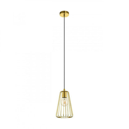 AUSTELL LAMP COLGANTE ACERO DORADO H1100 DM170 1X60W E27