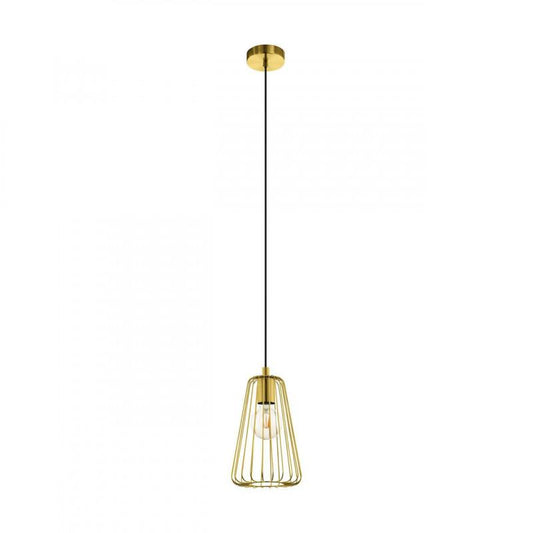 AUSTELL LAMP COLGANTE ACERO DORADO H1100 DM170 1X60W E27