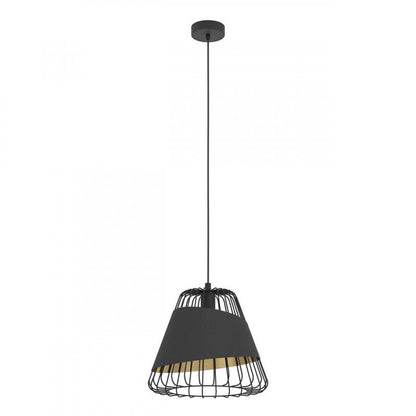 AUSTELL LAMP COLGANTE NEGRO DORADO DM360 1X60W E27