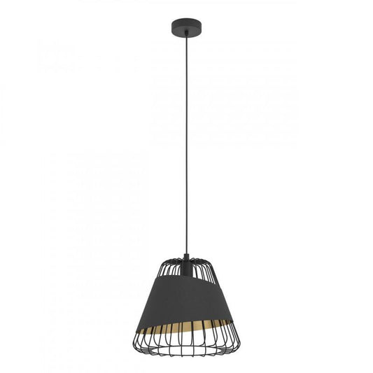 AUSTELL LAMP COLGANTE NEGRO DORADO DM360 1X60W E27