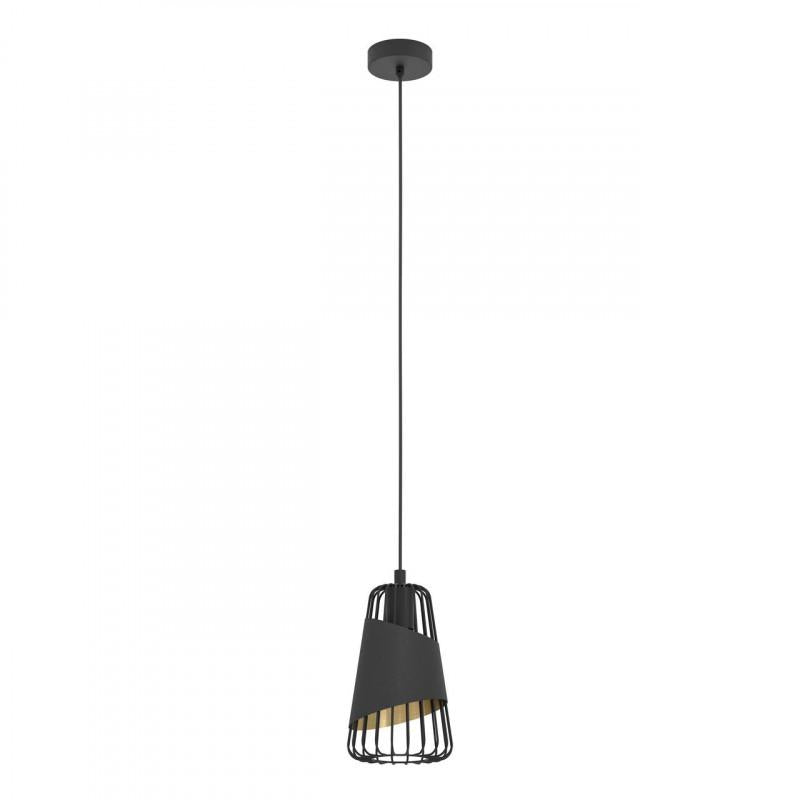 AUSTELL LAMP COLGANTE NEGRO DORADO DM165 1X60W E27