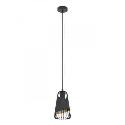AUSTELL LAMP COLGANTE NEGRO DORADO DM165 1X60W E27