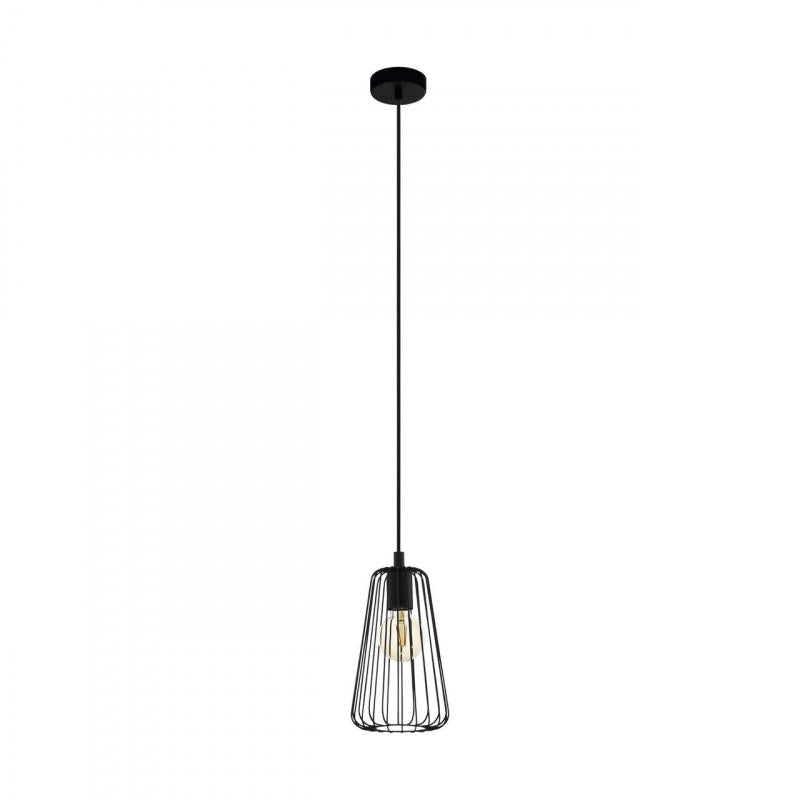 AUSTELL LAMP COLGANTE ACERO NEGRO H1100 DM170 1X60W E27