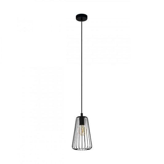 AUSTELL LAMP COLGANTE ACERO NEGRO H1100 DM170 1X60W E27