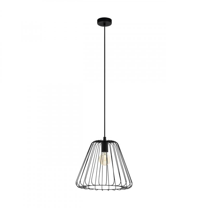 AUSTELL LAMP COLGANTE ACERO NEGRO H1100 DM360 1X60W E27