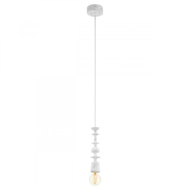 AVOLTRI COLG MADERA PÁTINA BLANCA H1100 DM70 E27 1X60W
