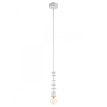 AVOLTRI COLG MADERA PÁTINA BLANCA H1100 DM70 E27 1X60W