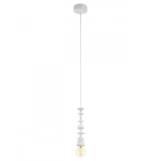 AVOLTRI COLG MADERA PÁTINA BLANCA H1100 DM70 E27 1X60W