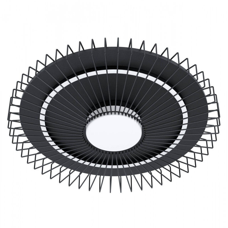 BADALEOS TECHO ACERO NEGRO H100 3000K LED 26501700 12W IP20