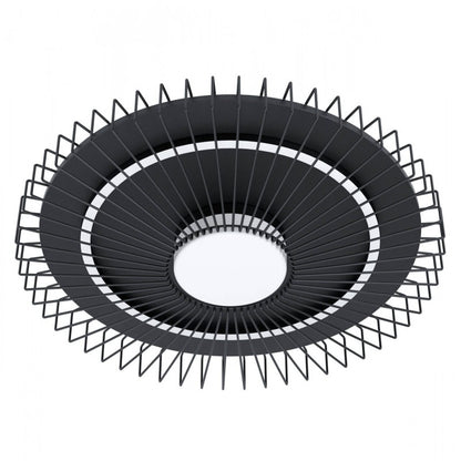 BADALEOS TECHO ACERO NEGRO H100 3000K LED 26501700 12W IP20