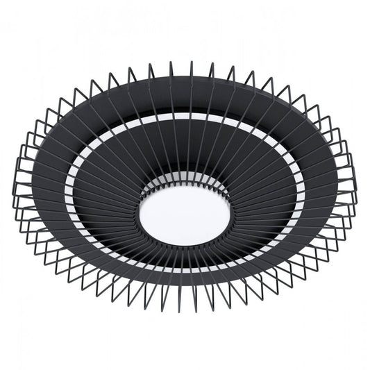 BADALEOS TECHO ACERO NEGRO H100 3000K LED 26501700 12W IP20