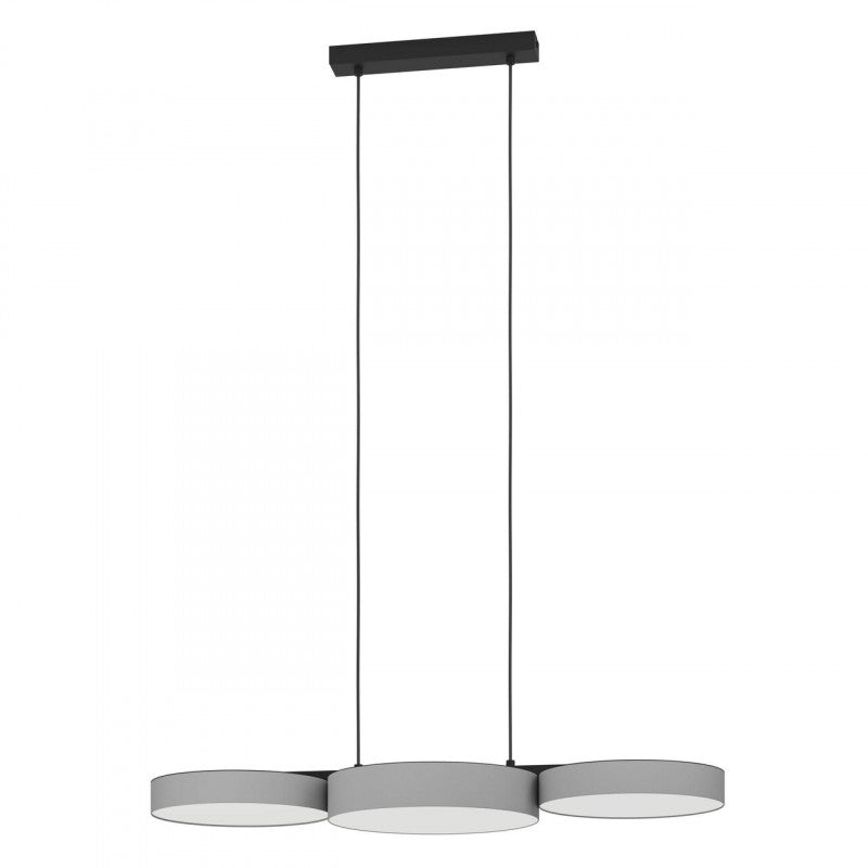 BARBANO-Z COLG ACERO NEGRO L820 H1100 2765K LED 3X7,5W IP20