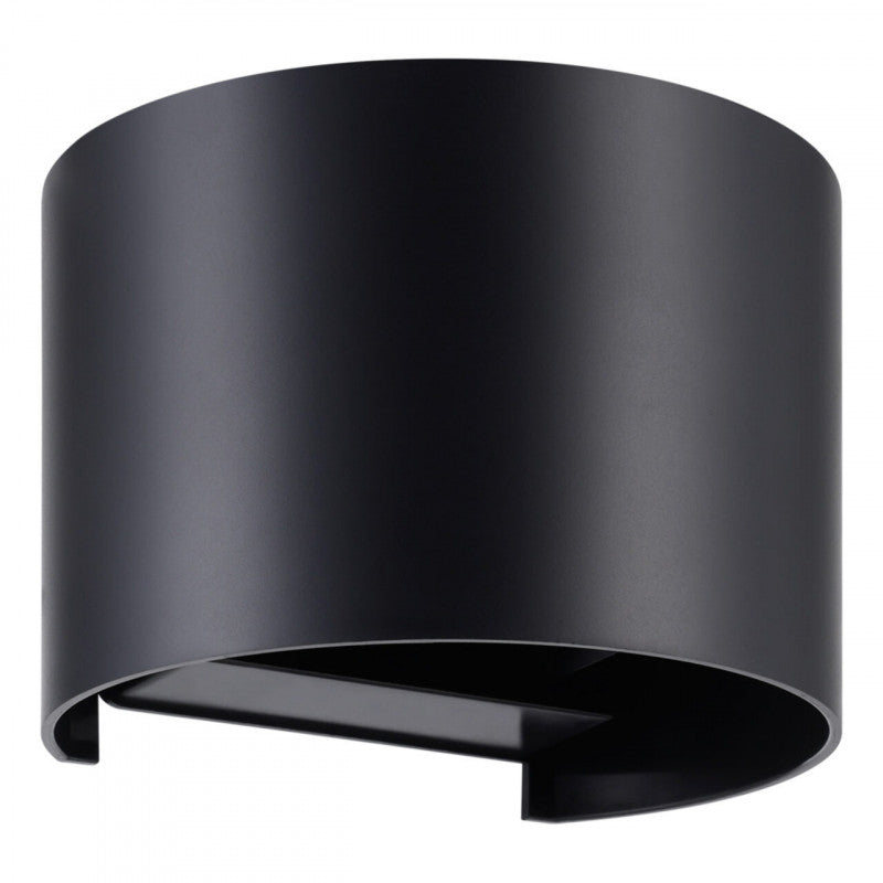 BARCAROLA-E APLIQUE PLASTICO NEGRO L130 H100  4000K LED IP44