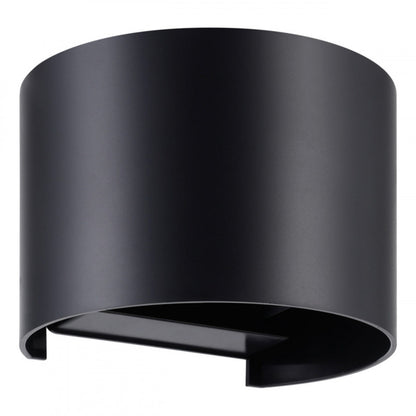 BARCAROLA-E APLIQUE PLASTICO NEGRO L130 H100  4000K LED IP44