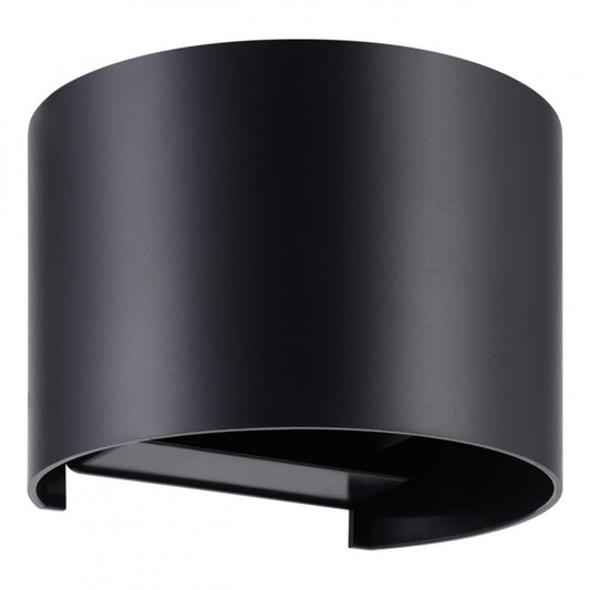 BARCAROLA-E APLIQUE PLASTICO NEGRO L130 H100  4000K LED IP44