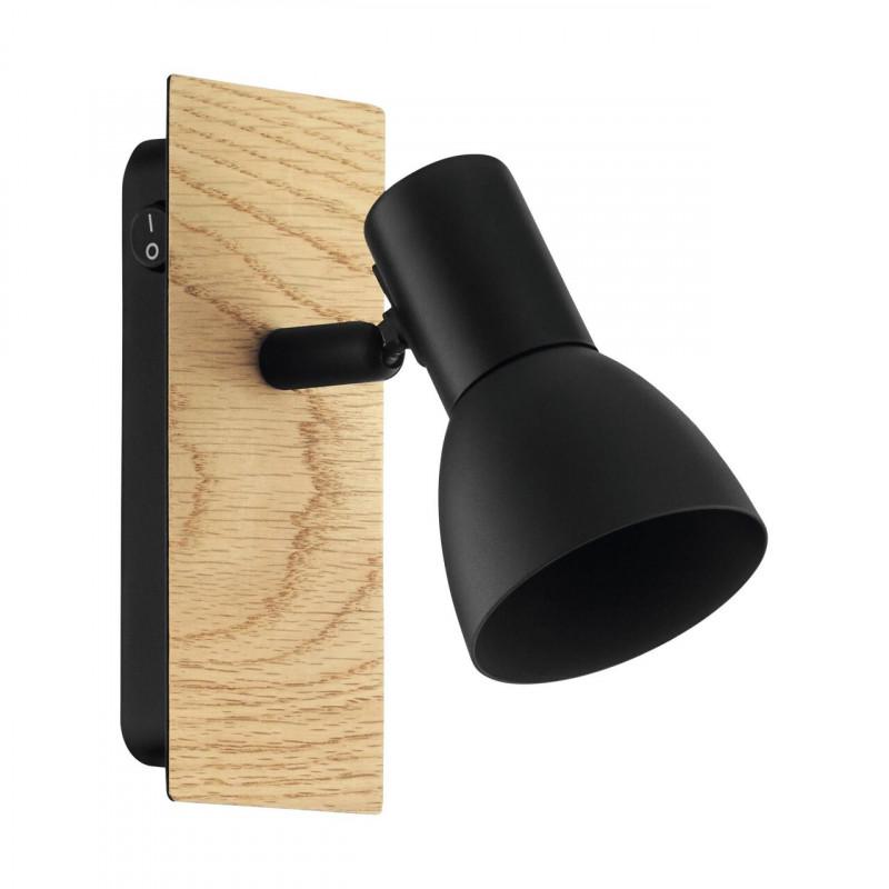 BARNHAM LAMP FOCO ACERO MAD NEGRO L165 3000K 250lm 1X3W GU10