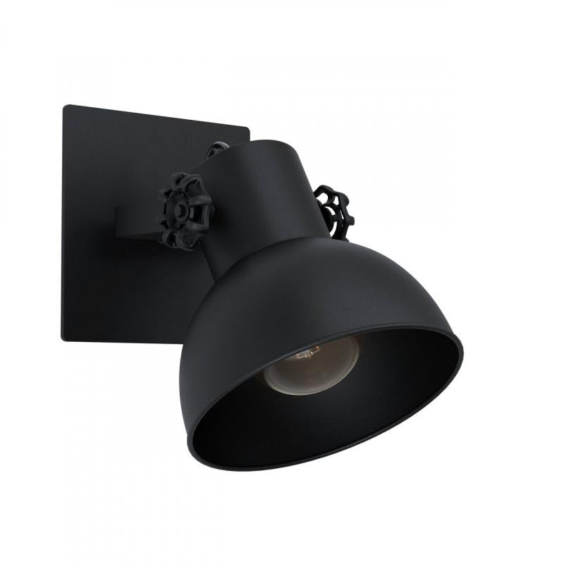 BARNSTAPLE 1 FOCO SP ACERO MADERA NEGRO DM160 1X28W E27