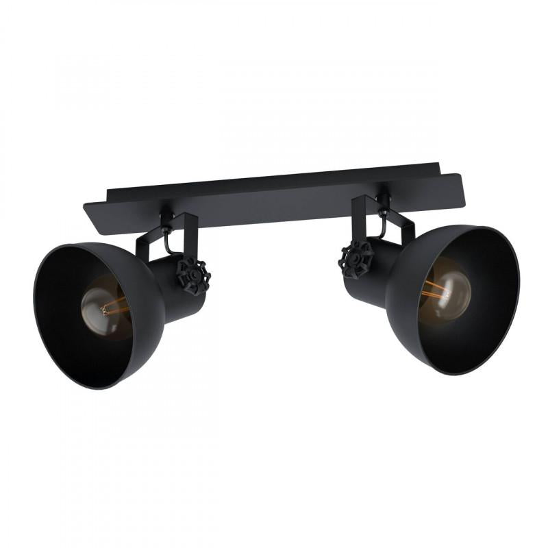 BARNSTAPLE 1 FOCO SP ACERO MADERA NEGRO L475 2X28W E27