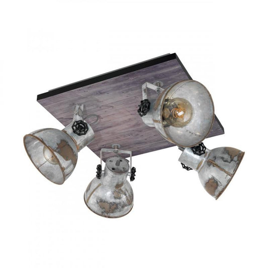 BARNSTAPLE FOCO SP CAFÉ PATIN ZINC ENVEJ. 450X450 4X40W E27