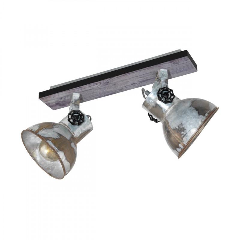 BARNSTAPLE FOCO SP CAFÉ PATIN ZINC ENVEJ. L475 2X40W E27