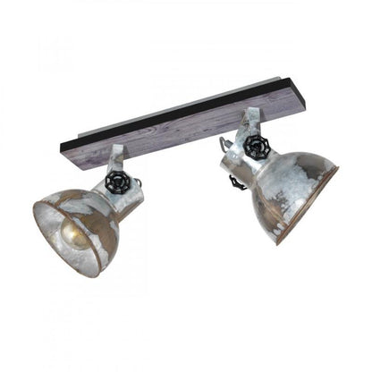 BARNSTAPLE FOCO SP CAFÉ PATIN ZINC ENVEJ. L475 2X40W E27
