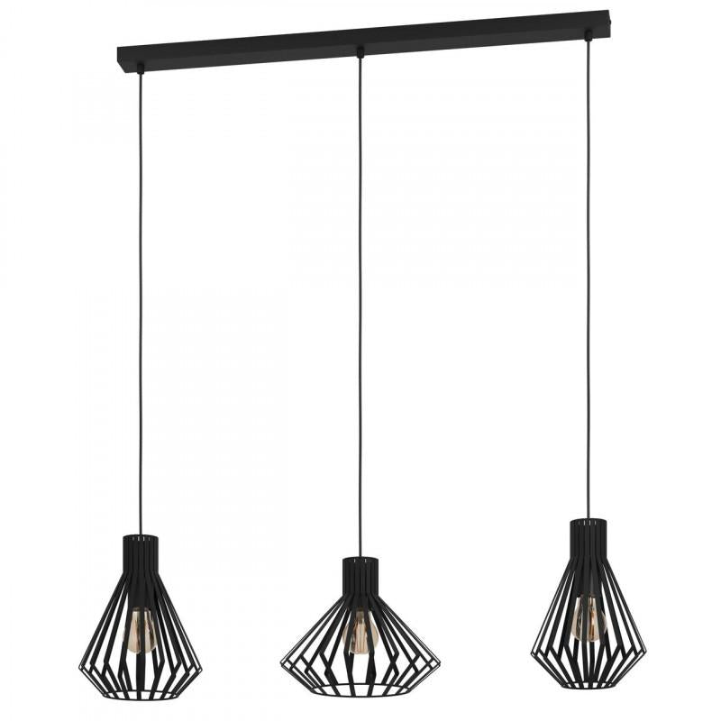 BASIDANO COLG ACERO NEGRO L960 H1500  E27 3X40W IP20