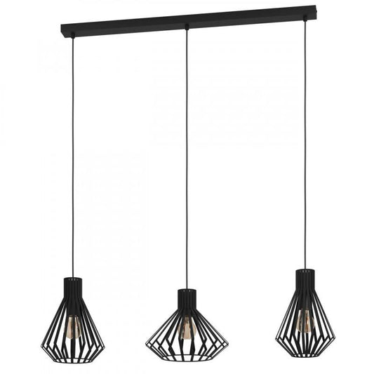 BASIDANO COLG ACERO NEGRO L960 H1500  E27 3X40W IP20
