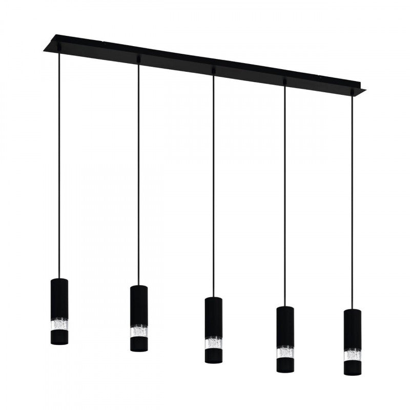 BERNABETA COLG ACERO NEGRO L1165 H1500 GU10 5X5W IP20