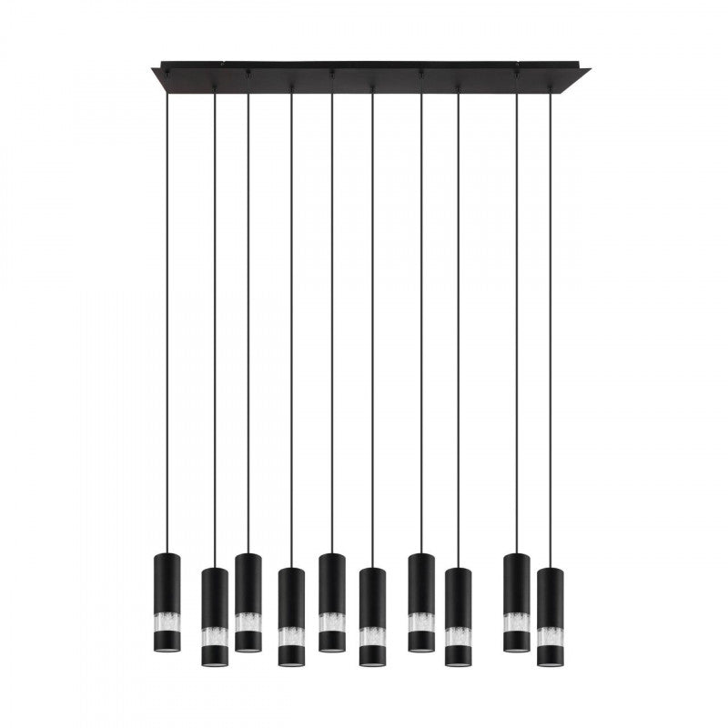 BERNABETA COLG ACERO NEGRO L1170 H1500 GU10 10X5W IP20