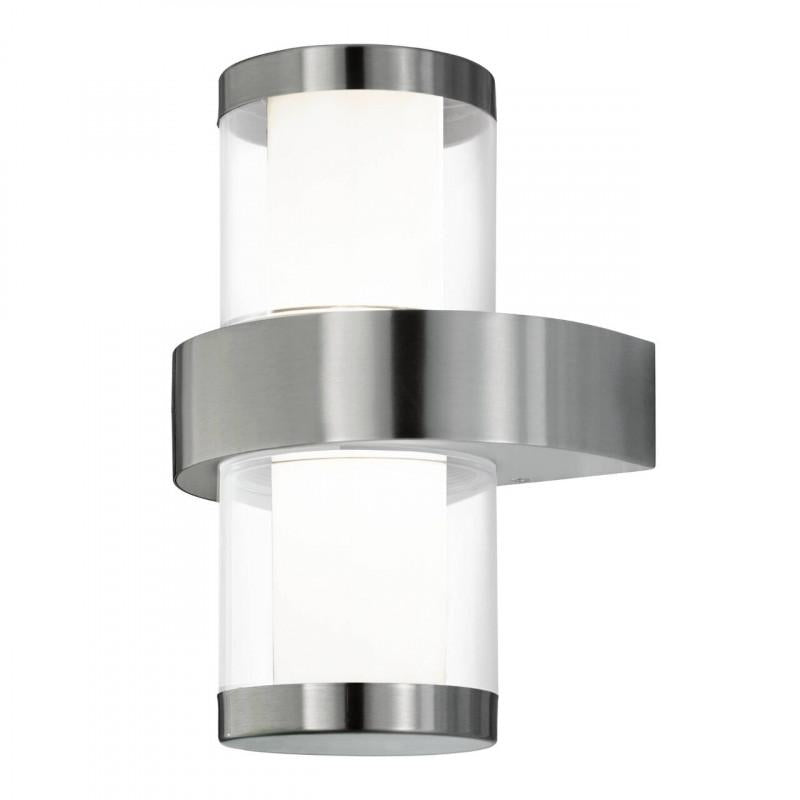 BEVERLY 1 APLIQUE MURO ACERO L200 H270 LC LED 2X3,7W IP44