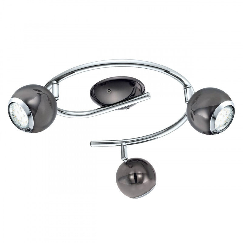 BIMEDA FOCO RIEL CIRCULAR G ANTRACITA L290 3X3W GU10 LED