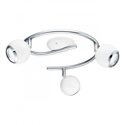 BIMEDA FOCO RIEL CIRCULAR G BLANCO L290 3X3W GU10 LED