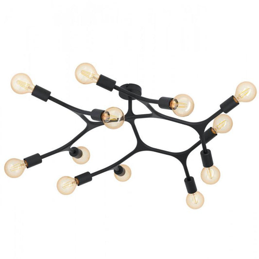 BOCADELLA 1  TECHO ACERO NEGRO H360 DM920 E27 12X60W
