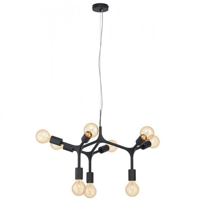 BOCADELLA LAMP COLG ACERO NEGRO H1100 DM640 E27 9X60W