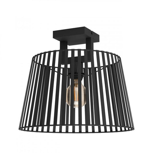 BOGOTA TECHO ACERO NEGRO H335 DM380 E27 1X40W IP20