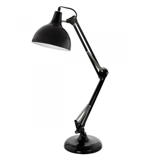 BORGILLIO LAMP ESCRITOR NEGRA VINTAGE H710 DM190 1X60W E27