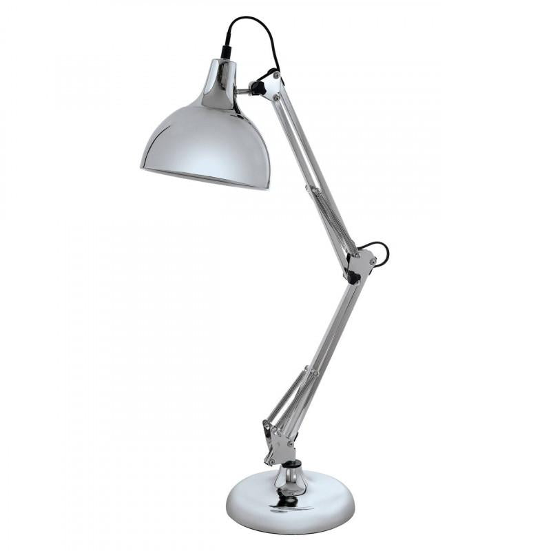BORGILLIO LAMP ESCRITOR CROMADA VINTAGE H710 DM190 1X60W E27
