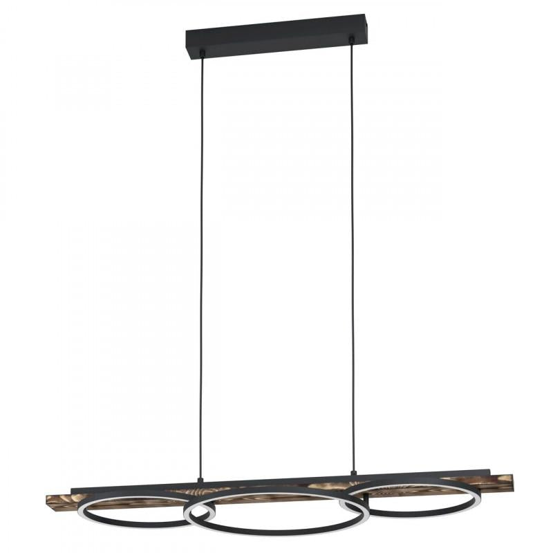 BOYAL LAMP COLG ACERO MADERA H1100 3000K LED 2250lm 16W IP20