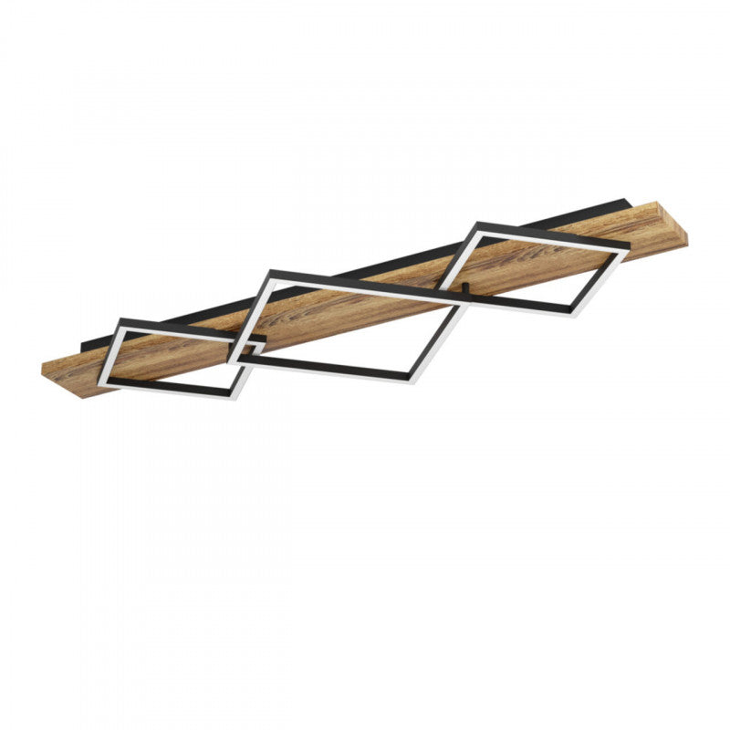 BOYAL TECHO ACERO MADERA NEGRO L1010 H95  3000K LED IP20
