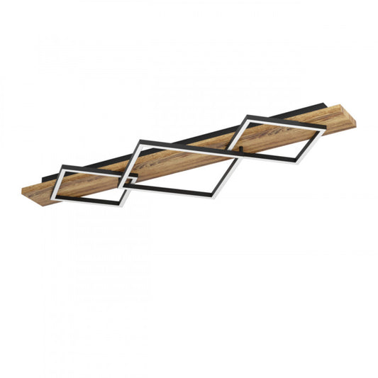 BOYAL TECHO ACERO MADERA NEGRO L1010 H95  3000K LED IP20