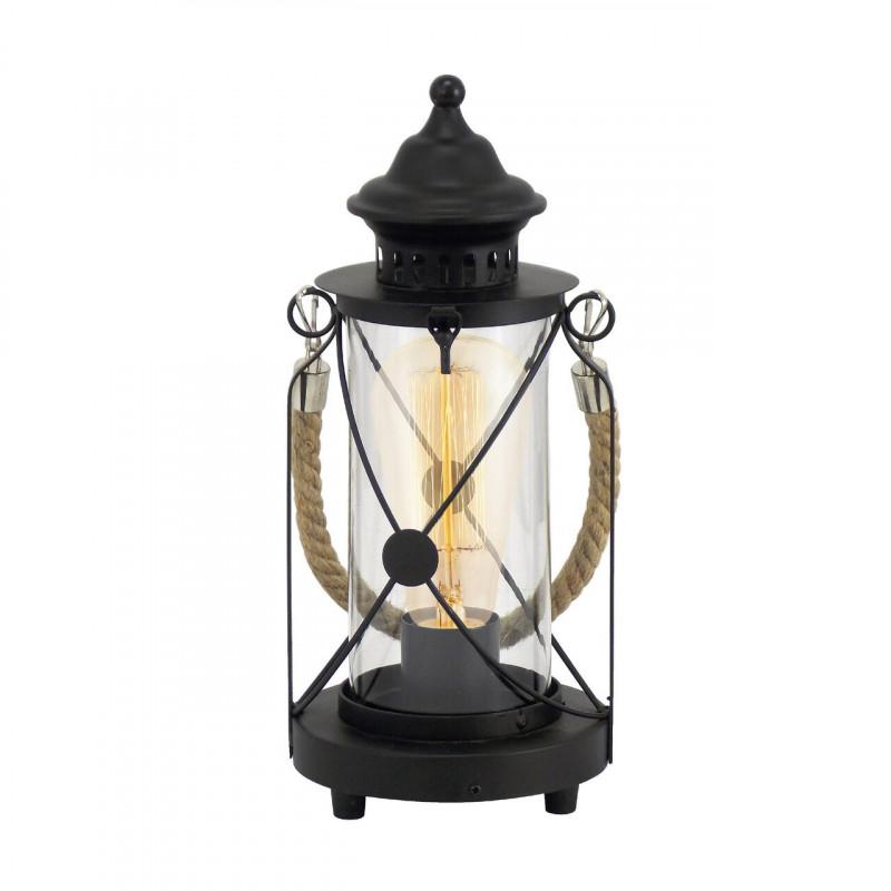 BRADFORD LAMP SOBREMESA NEGRO 1X60W E27