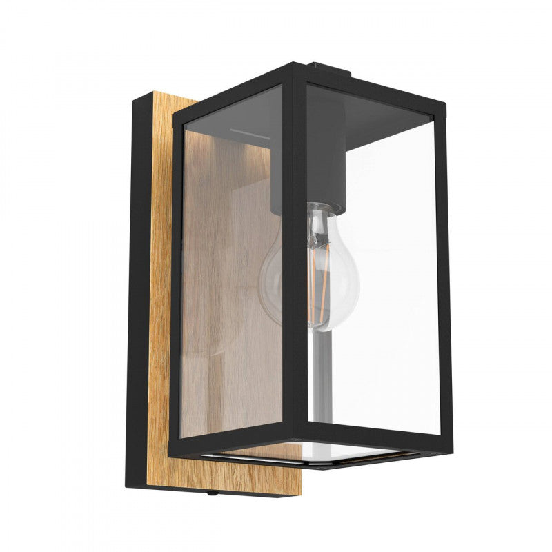 BUDRONE APLIQUE ACERO CAFÉ OSCURO L120 H270  E27 1X40W IP44