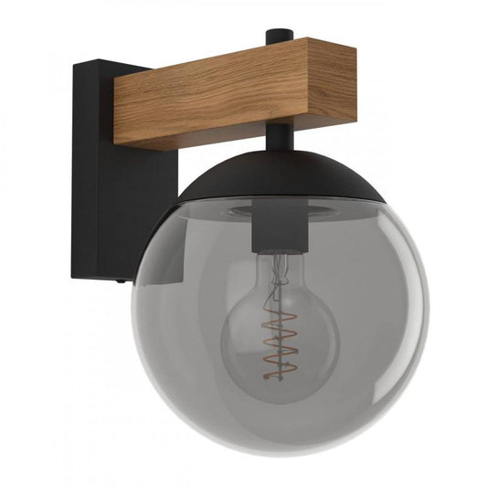 BUFALATA APLIQUE ACERO CAFÉ OSCURO L200 H290 E27 1X40W IP44