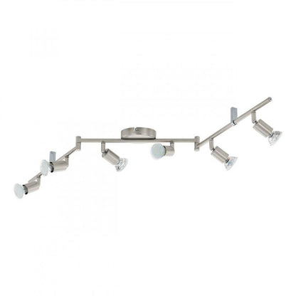 BUZZ-LED FOCO RIEL SATIN NIQ L1050 6X3W GU10 LED 1440lm