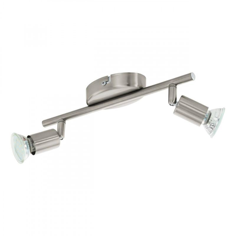 BUZZ-LED FOCO RIEL SATIN NIQ L285 2X3W GU10 LED 480lm