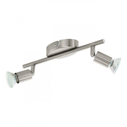 BUZZ-LED FOCO RIEL SATIN NIQ L285 2X3W GU10 LED 480lm