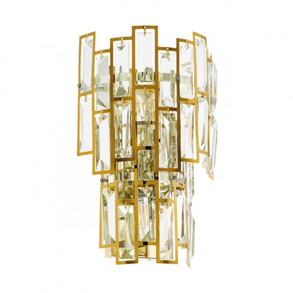 CALMEILLES APLIQUE ACERO DORADO L215 H330 E14 3X25W IP20
